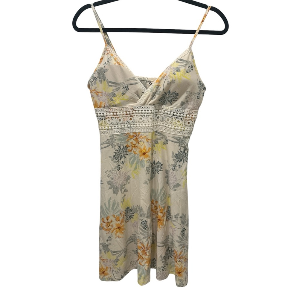 SO Floral Print Dress with Spaghetti Straps
